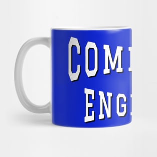 Computer Engineer in White Color Text Mug